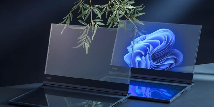Transparentes Display, transparente Tastatur und wie von einer anderen Welt: der neue futuristische Lenovo ThinkBook-Laptop.