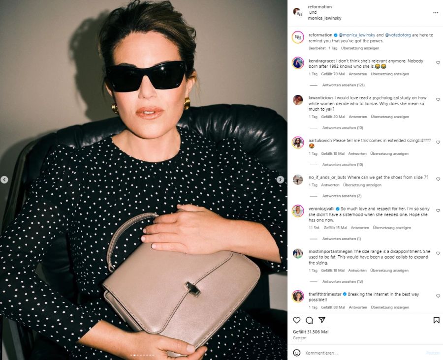 Dabei zeigt sie sich in verschiedenen Looks.