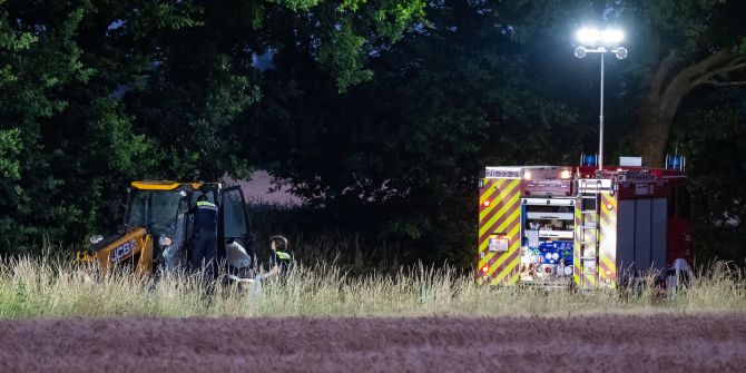 Baggerunfall im Landkreis Harburg
