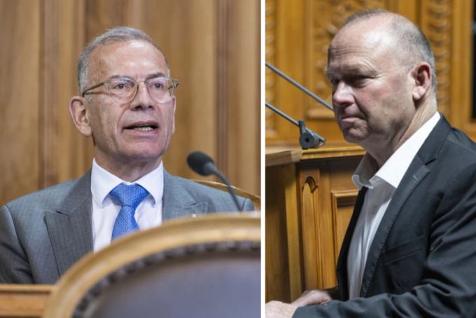 SVP-Ständerat Hannes Germann (links) und SVP-Nationalrat Andreas Aebi (rechts) Hannes Germann Andreas Aebi