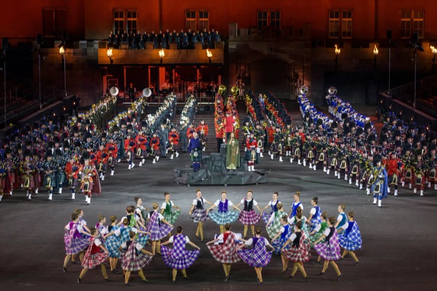 The Scottisch Act an der Hauptprobe des Basel Tattoo 2023 in Basel, am Donnerstag, 13. Juli 2023.