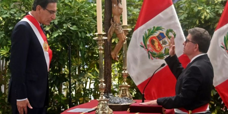 Vereidigung des neuen Aussenministers Meza Cuadra