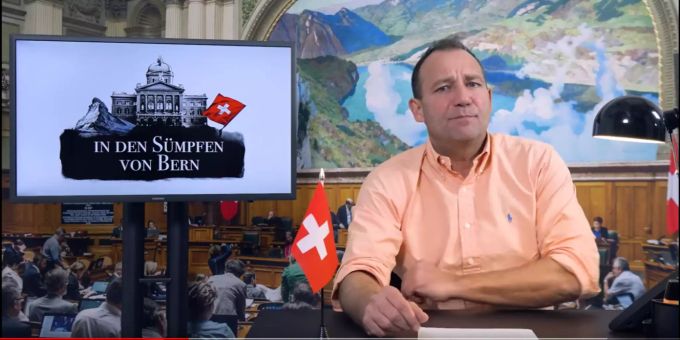 Thomas Matter spricht in seiner Sendung «In den Sümpfen von Bern» über aktuelle Polit-Themen. SVP Nationalrat Thomas Matter