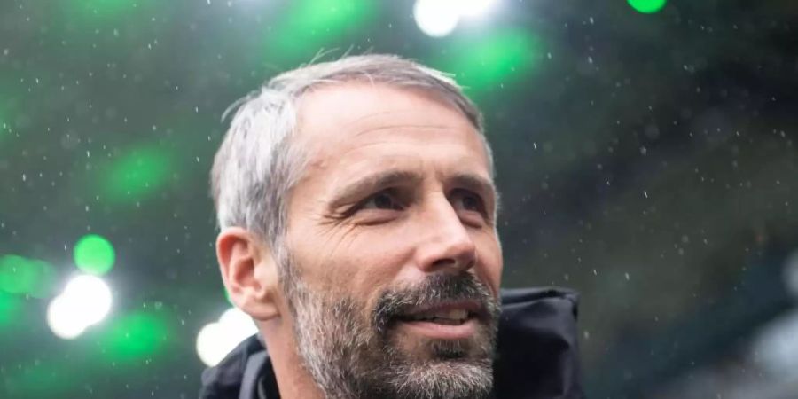 Will sich mit Gladbach in Rom nicht verstecken: Gladbach-Coach Marco Rose. Foto: Marius Becker/dpa