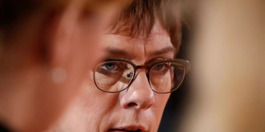 Kramp-Karrenbauer bei der Kabinettssitzung am Mittwoch