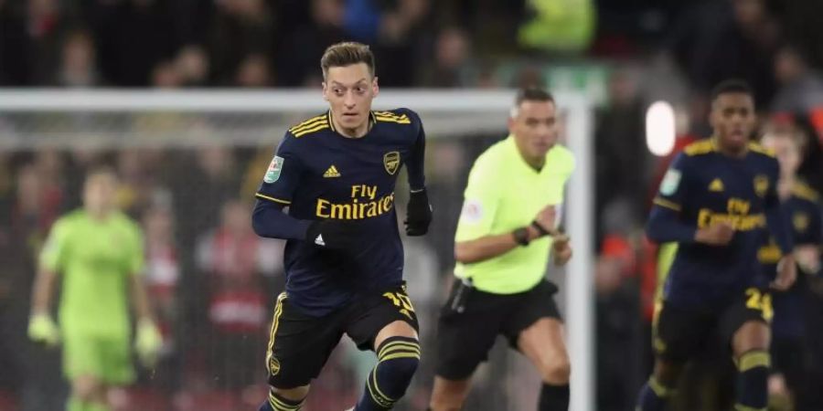 Machte ein starkes Spiel für den FC Arsenal: Mesut Özil. Foto: Jon Super/AP/dpa