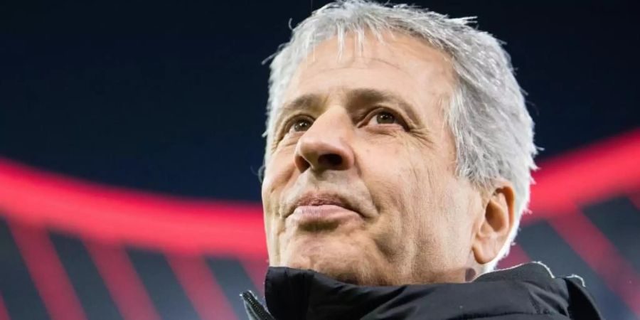 Dortmunds Trainer Lucien Favre fordert vor dem Freitagsspiel gegen Paderborn eine Leistungssteigerung. Foto: Matthias Balk/dpa