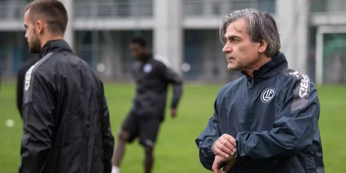 Maurizio Jacobacci bei seiner ersten Trainingseinheit mit dem FC Lugano Ende Oktober. FC Lugano