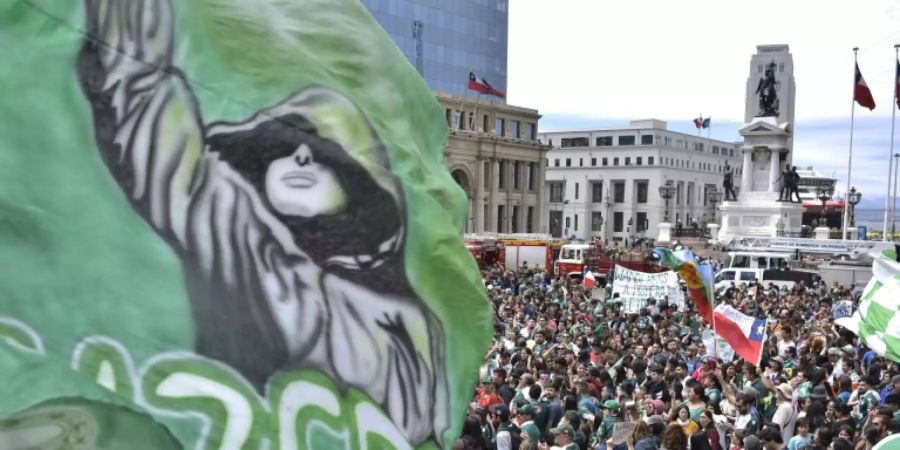 Demonstration in Valparaíso