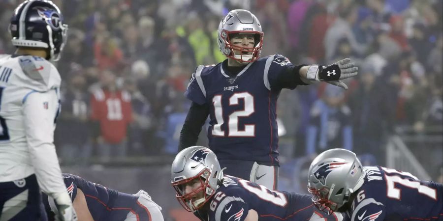 Tom Brady während dem Wild Card Spiel gegen die Tennessee Titans.