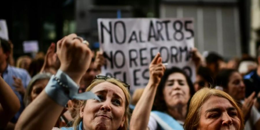 Demonstrationen in Buenos Aires gegen die Regierung