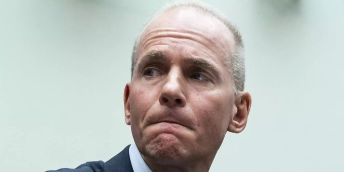 Der Präsident und CEO von Boeing Dennis Muilenburg. dennis muilenburg