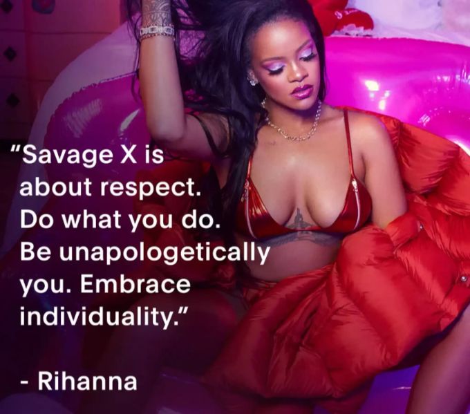 Sängerin Rihanna modelt auch selbst für ihre neue Kollektion. Rihanna