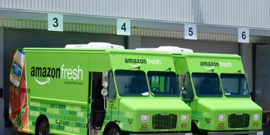 Amazon-Fresh-Flotte im kalifornischen Inglewood