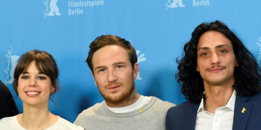Frederick Lau 2015 mit Filmpartnern auf der Berlinale