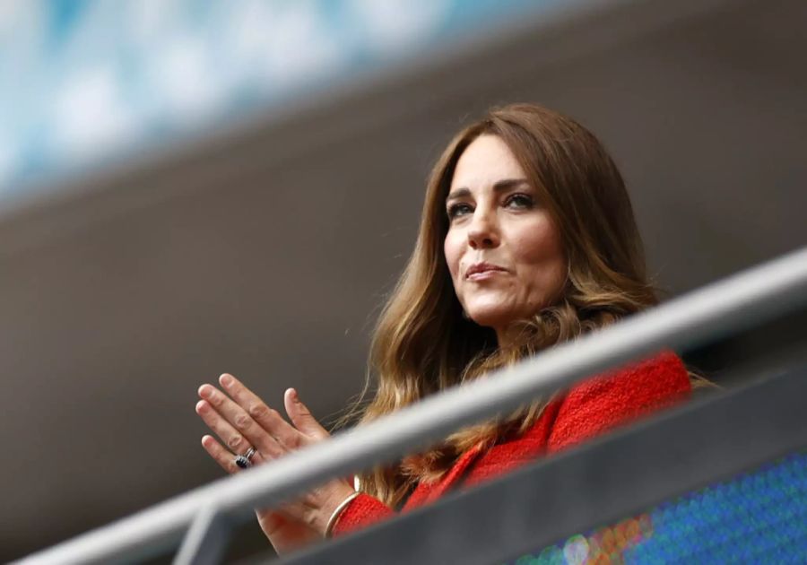 Kate Middleton beim England-Spiel.