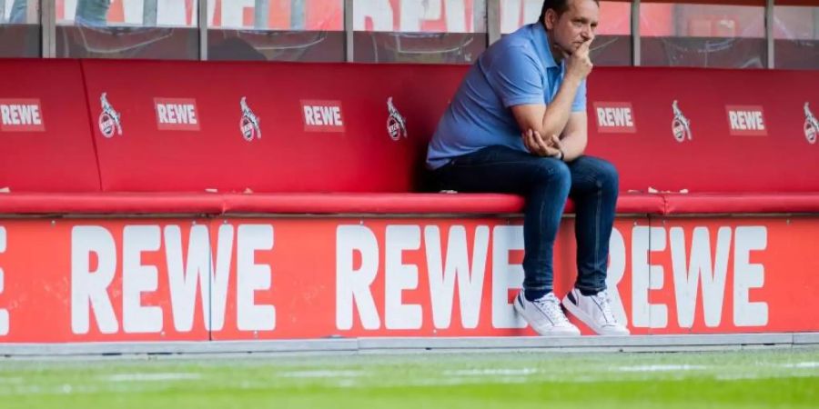 Hat mit seinem Aus als Geschäftsführer beim 1. FC Köln nicht gerechnet: Horst Heldt. Foto: Rolf Vennenbernd/dpa