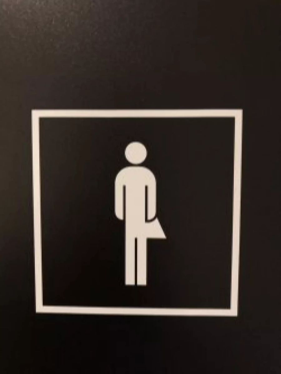 Frauenstreik Post Unisex Toilette