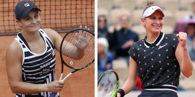 Sowohl die Australierin Ashleigh Barty (L) als auch die Tschechin Marketa Vondrousova (r) streben an den French Open nach ihrem ersten Grand Slam Titel. French Open