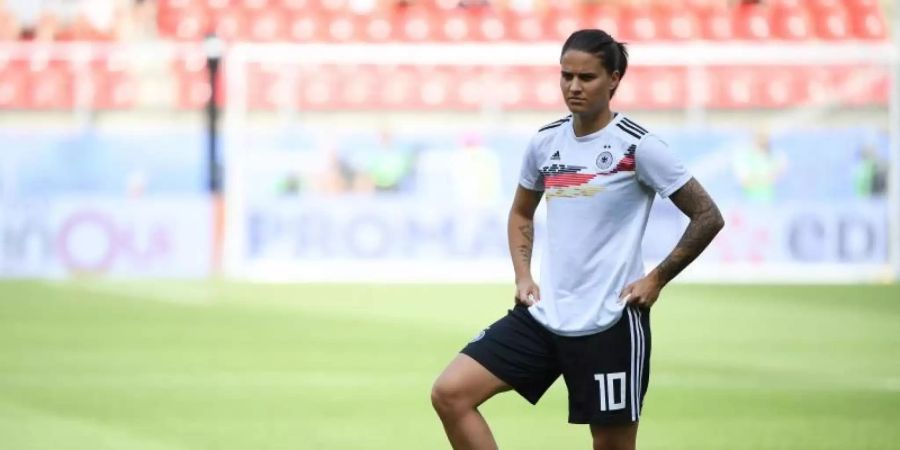 Zum dritten Mal Fussballerin des Jahres: Nationalspielerin Dzsenifer Marozsán. Foto: Sebastian Gollnow