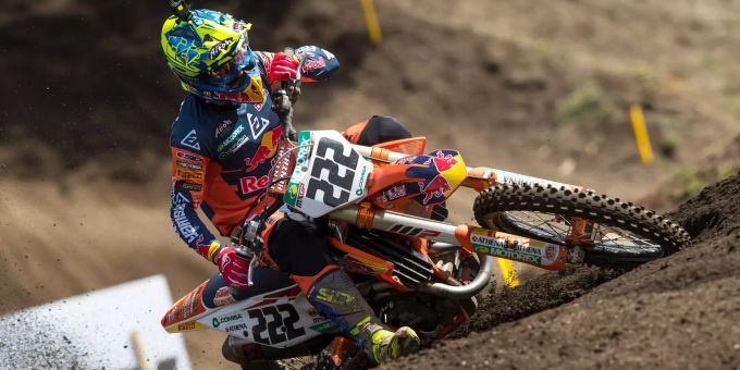 Tony Cairoli kam in Russland heftig zu Fall. Tony Cairoli