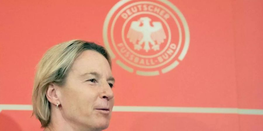 Hat mit den DFB-Frauen Schweden als nächste Aufgabe: Bundestrainerin Martina Voss-Tecklenburg. Foto: Sebastian Gollnow