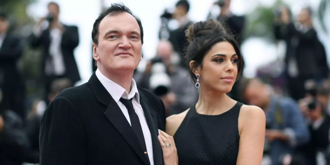 Quentin Tarantino und seine Frau Daniela Pick posieren an einem Filmfestival. People Quentin Tarantino Vater