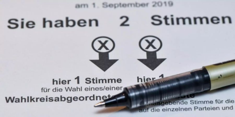 Briefwahl-Stimmzettel für Landtagswahl in Brandenburg