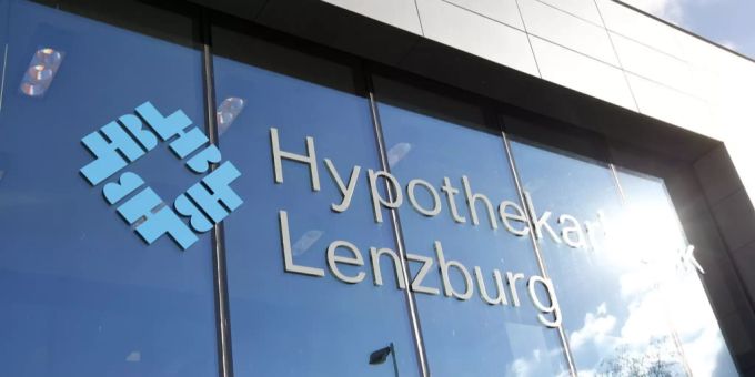 Das Logo der Firma Hypothekarbank Lenzburg. Hypothekarbank Lenzburg