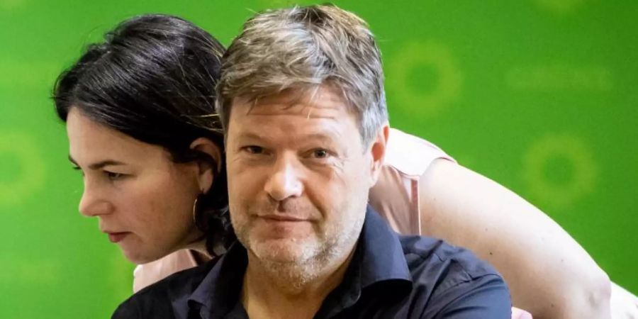 Bei den Umfragen im Höhenflug: Die Parteivorsitzenden von Bündnis 90/Die Grünen, Robert Habeck und Annalena Baerbock. Foto: Kay Nietfeld