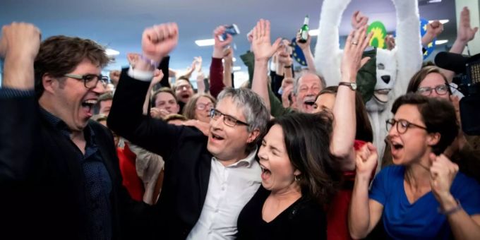 Jubel bei den Grünen Jubel bei den Grünen