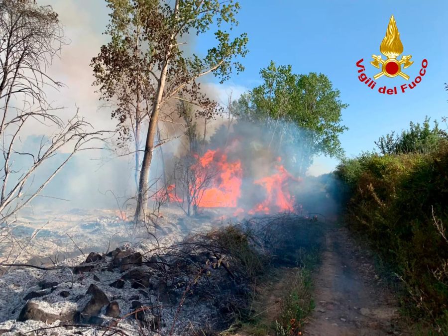 Waldbrand auf Sardinien