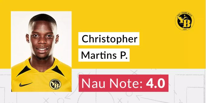 Die Nau-Note für Christopher Martins P. Die Nau-Note für Christopher Martins P.