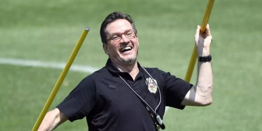 Österreichs U-21-Trainer Werner Gregoritsch spricht vor der Partie gegen Deutschland von einem Spiel mit Derbycharakter. Foto: Robert Jaeger/APA