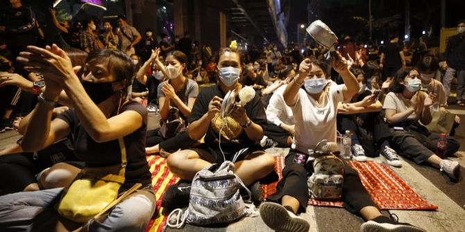 Thailand Demonstration Regierung