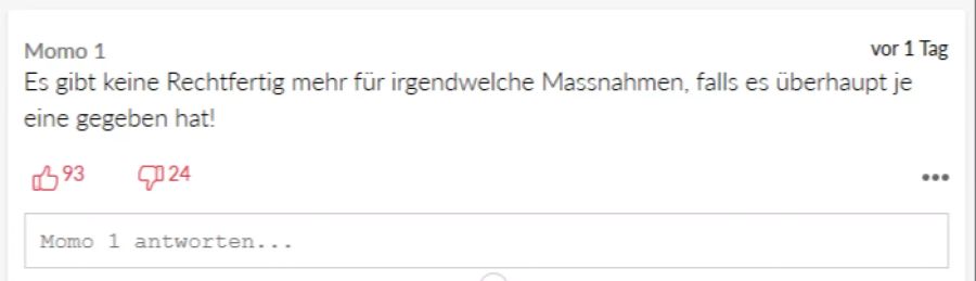 Manchen Kommentarschreibern geht die Lockerung nicht schnell genug.