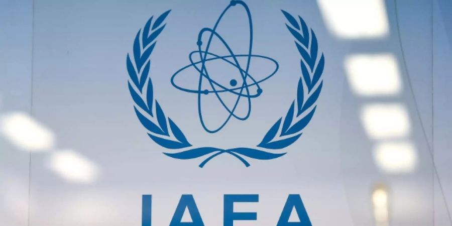 Logo der Internationalen Atomenergiebehörde in Wien