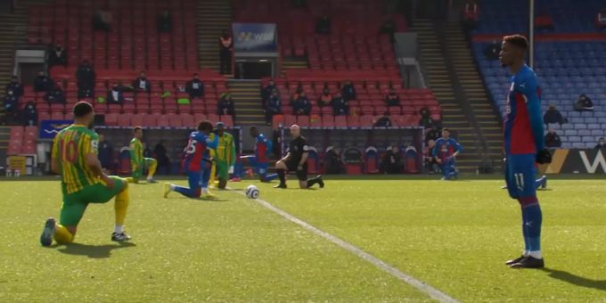 Wilfried Zaha (Crystal Palace) nimmt in der Premier League nicht am Kniefall teil. Wilfried Zaha Premier League