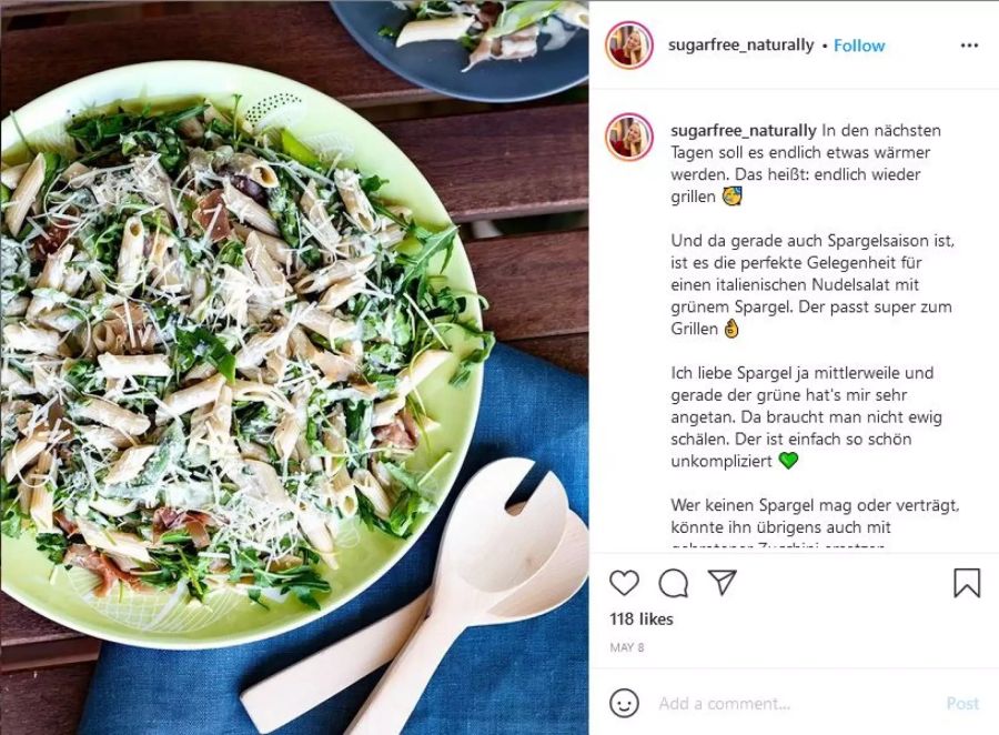 Auf Instagram bewerben Influencer den Sugarfree-Trend.