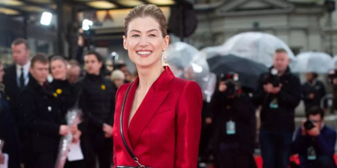 Rosamund Pike spricht über ihren neuen Film. Rosamund Pike