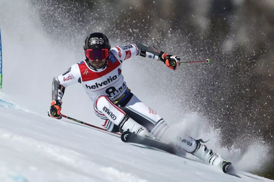 Mathieu Faivre rast zu Gold im Riesenslalom.