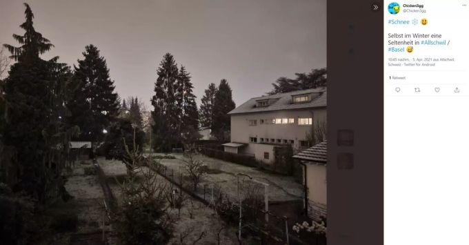 Allschwil BL Schnee Wetter
