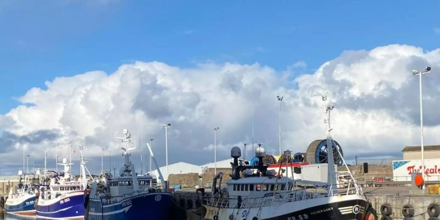 Der Hafen von Peterhead. Die Fischerei war eines der emotionalsten Themen bei den Brexit-Verhandlungen zwischen Grossbritannien und der EU. Foto: Benedikt von Imhoff/dpa