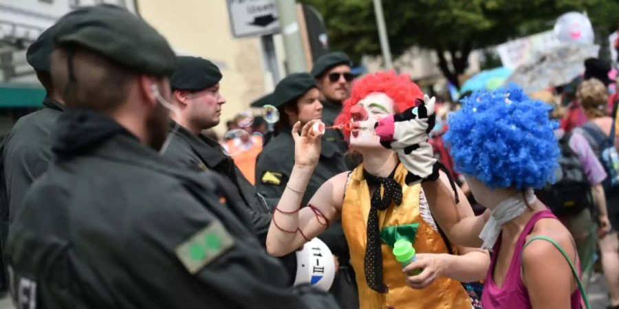 Proteste vor dem G7-Gipfel in Elmau
