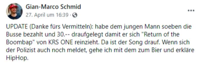 Der Rapper gibt ein Update. gimma