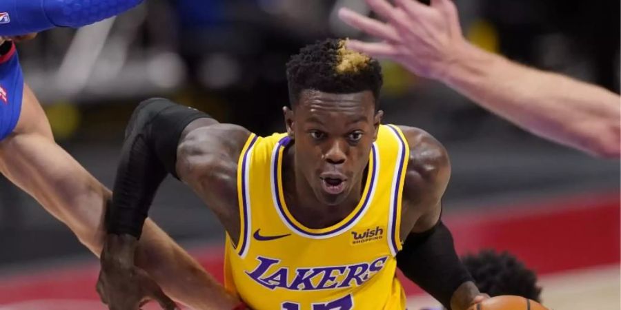 Dennis Schröder erzielte 22 Punkte für die Los Angeles Lakers. Foto: Carlos Osorio/AP/dpa