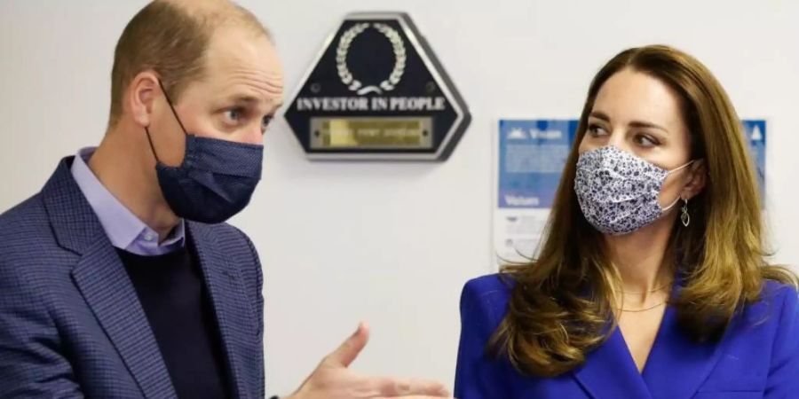 Prinz William und Herzogin Kate beim Besuch des Sozialzentrums Turning Point Scotland. Foto: Phil Noble/PA Wire/dpa