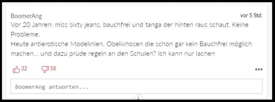 Einen mit knappen Jeans und Tangas aufgewachsenen Leser bringen «Obelixhosen» nicht mehr dem Konzept.