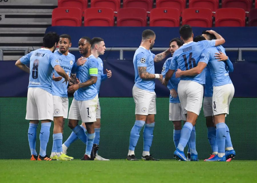 Nach 29 Minuten jubelt Manchester City über das 1:0.