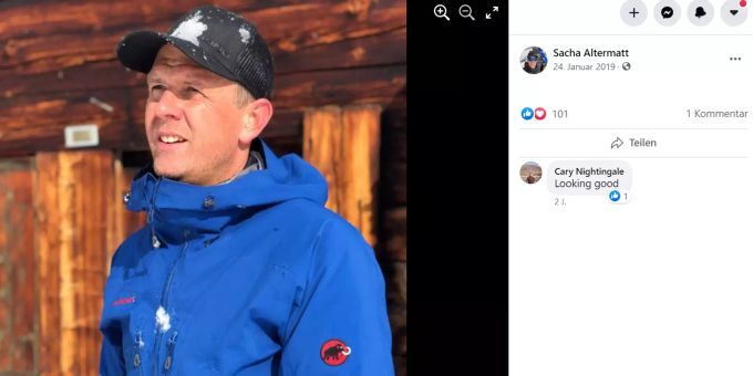 Sacha Altermatt ist bei einem Lawinenunglück verstorben. Sacha Altermatt